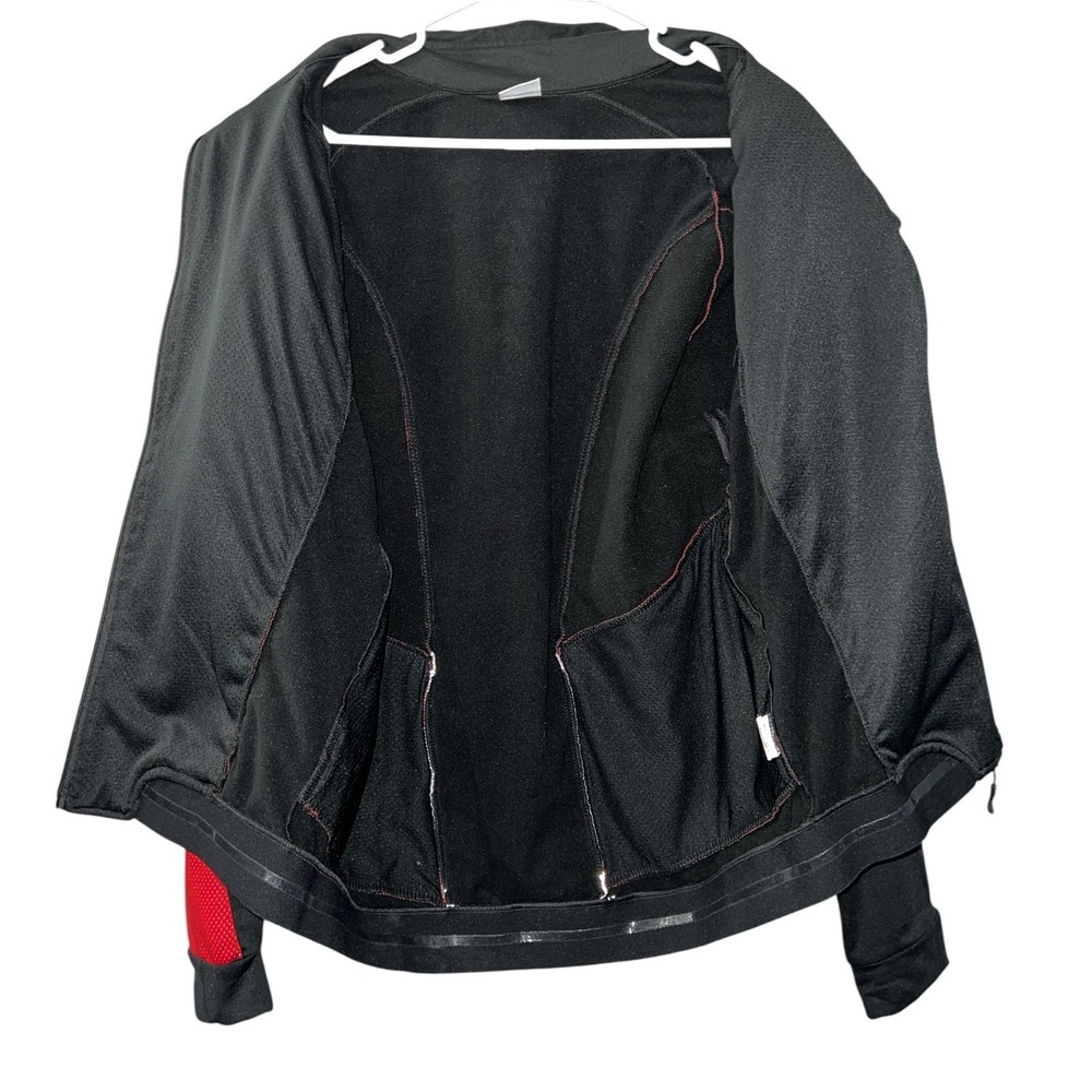 Arsuxeo Cycling Jacket Red Black Mens Medium Reflective Full Zip Bike Pockets - Picture 9 of 12